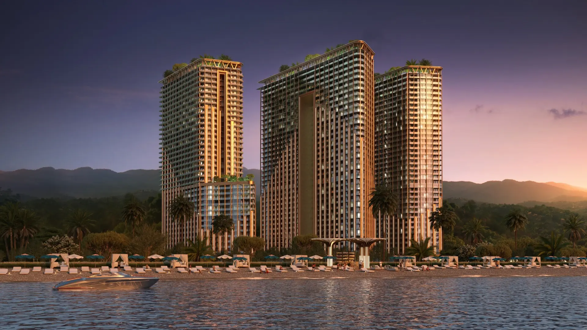 Solana Grand Residences private beach